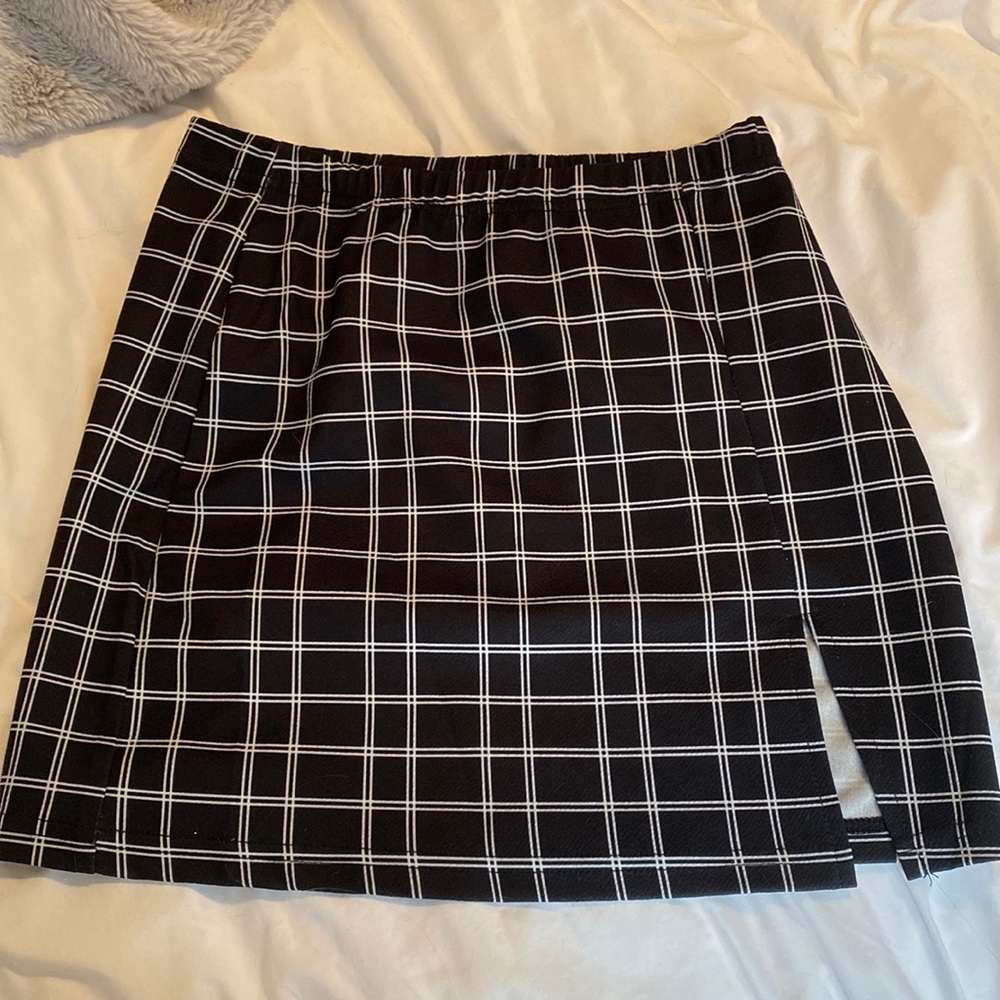 Checked skirt